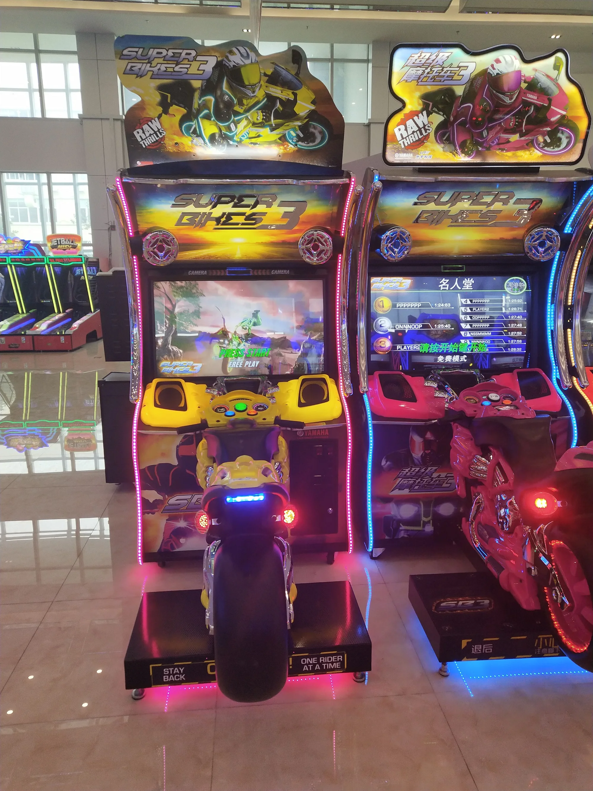Hotselling Super Bike 3 Coin Operated Car Racing Arcade Simulator Video Game Machine for Sale