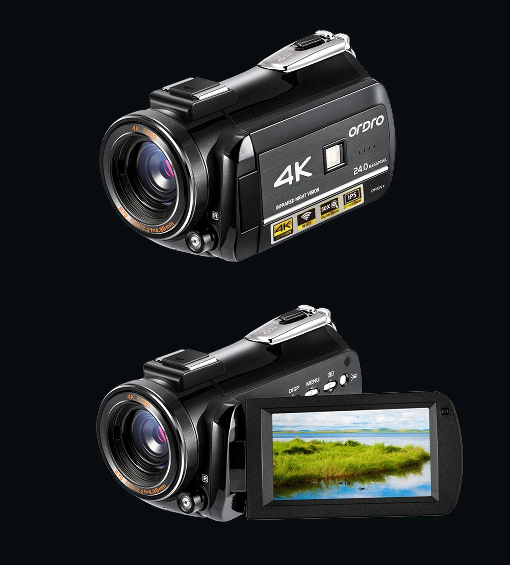 ORDRO AC3 Ghost Hunting Wifi APP Conference 4K UHD Professional Digital Video Camera