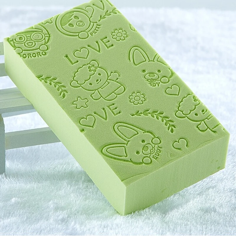 
Прямая поставка, высокое качество, мягкая губка для ванны с мультяшным рисунком, щетка для скребка для малышей, младенцев 