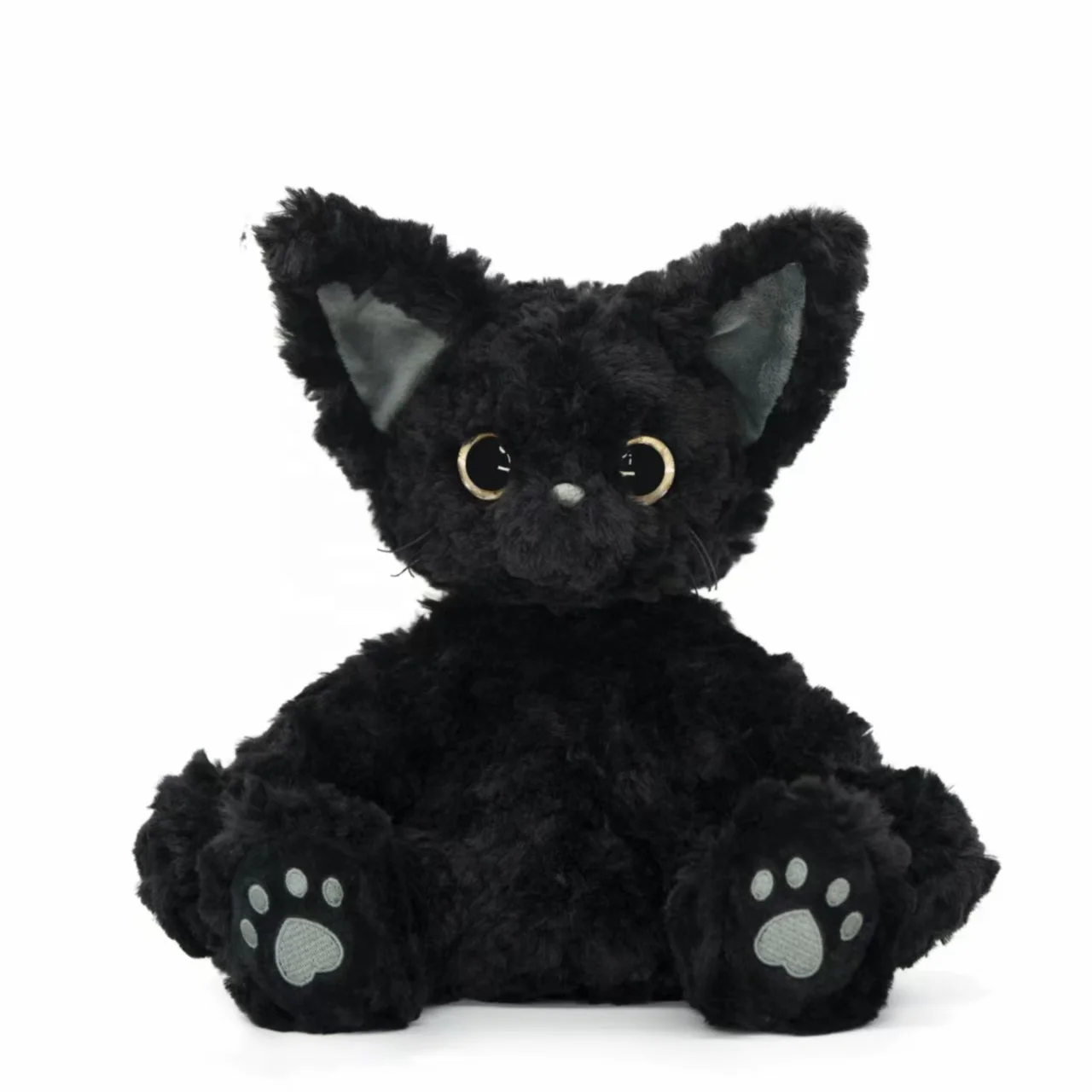 Factory Audits Professional Make Your Own Custom Plush Toy Character Plushie Custom Dolls Stuffed Animals--Black Cat