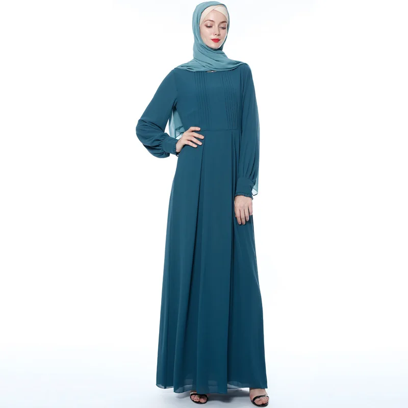Femmes musulmanes Caftan Abaya Flare manches robe longue robe longue Jilbab Islamique Arabe