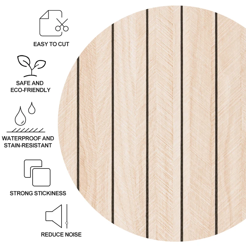 Jorunns Easy Installation 3D PVC Flutted Wall Panel Wallpaper Rolls  Waterproof Peel and Stick Decorative Acoustic Wall Panel