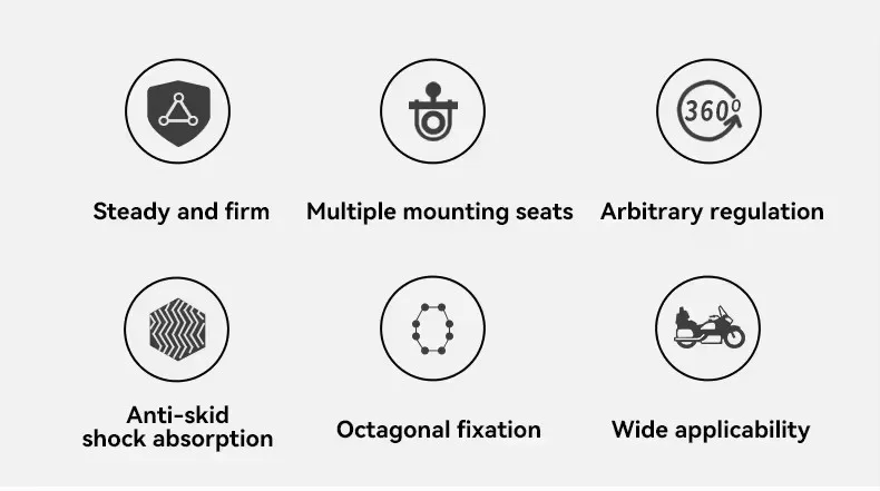 product smnu waterproof flexible bike motorcycle phone mount  holder with security lock adjustable custom-4