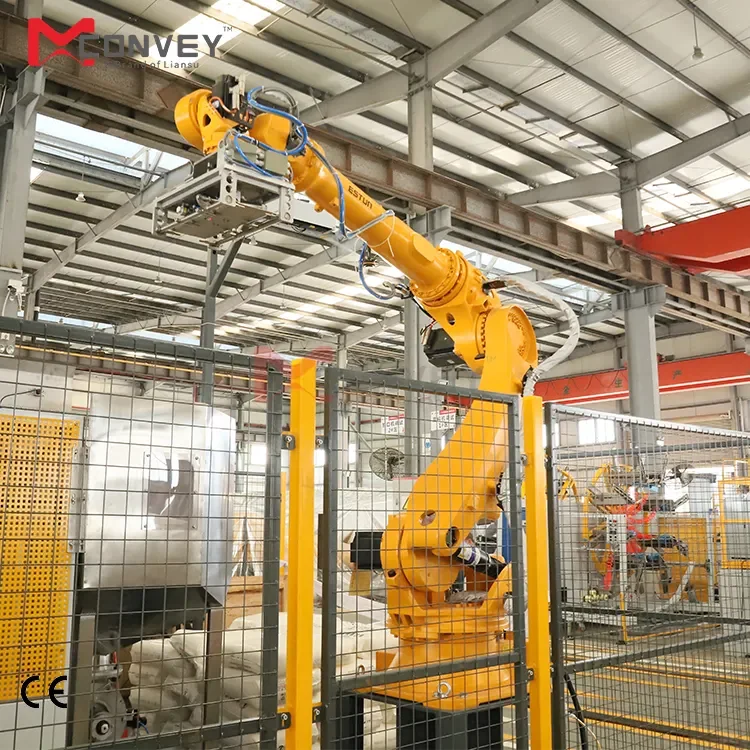 6 Axis Automatic Robotic Hand Arm Industrial Hand Robot Arm 3D Version for Palletizer Handling and Debagging System
