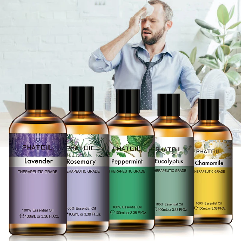 Wholesale Ready To Ship 3.4oz 100ml Pure Essential Oils For Natural