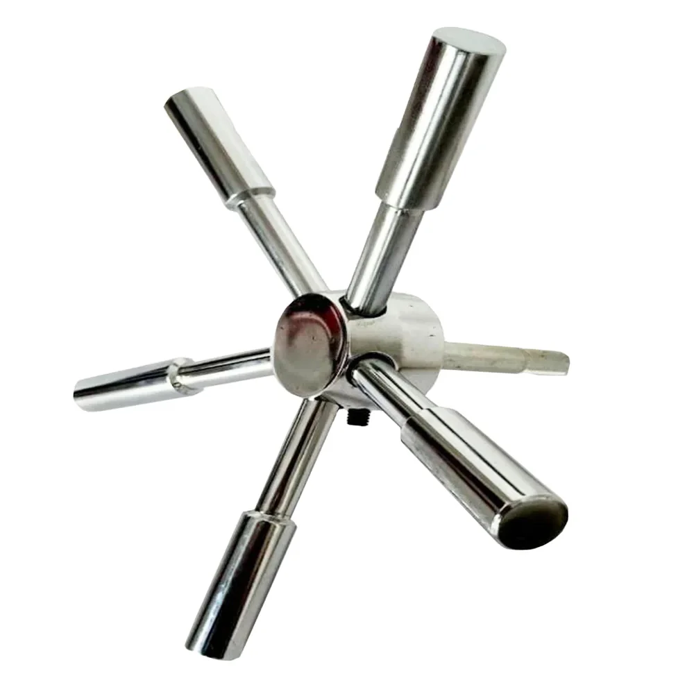 Роскошная безопасная ручка с 5 спицами, хромированная отделка для сверхпрочных дверей сейфа