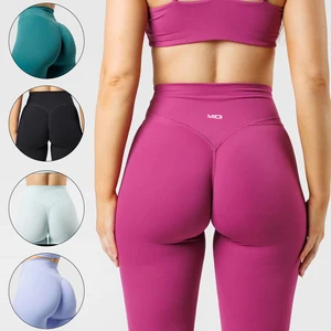 Custom Nylon High Waisted Women Yoga Pants Leggings Activewear Gym Workout Tights Butt Lifting Women Yoga Leggings