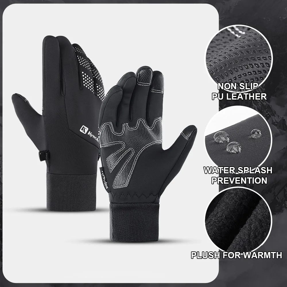 Wholesale Waterproof Winter Gloves Padded Warm All Fingers Touch Screen