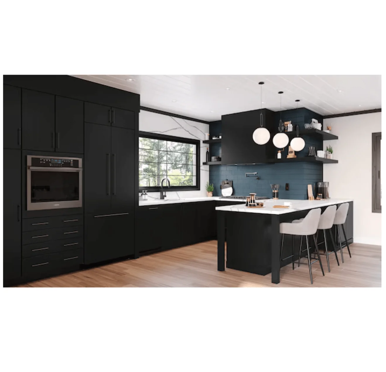 Solid Wood Slab Doors Real Wood Kitchen Pantry Solid Wood White