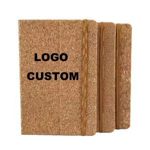 Custom Eco-friendly Dairy  A5 Business Journal Notebook Gift Logo with Cork Cover