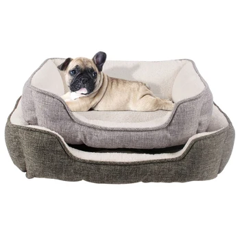 OEM Available Custom Logo Promotional Grey Dog Bed