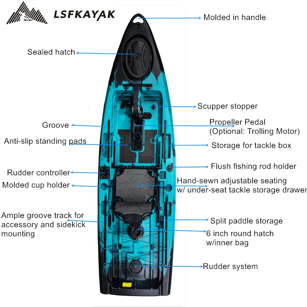 Lsf 2024 New Design 10 7 Ft Pedal Drive Kayak Fishing Kayak With   H76833383a643430894166021d919fa4aY 