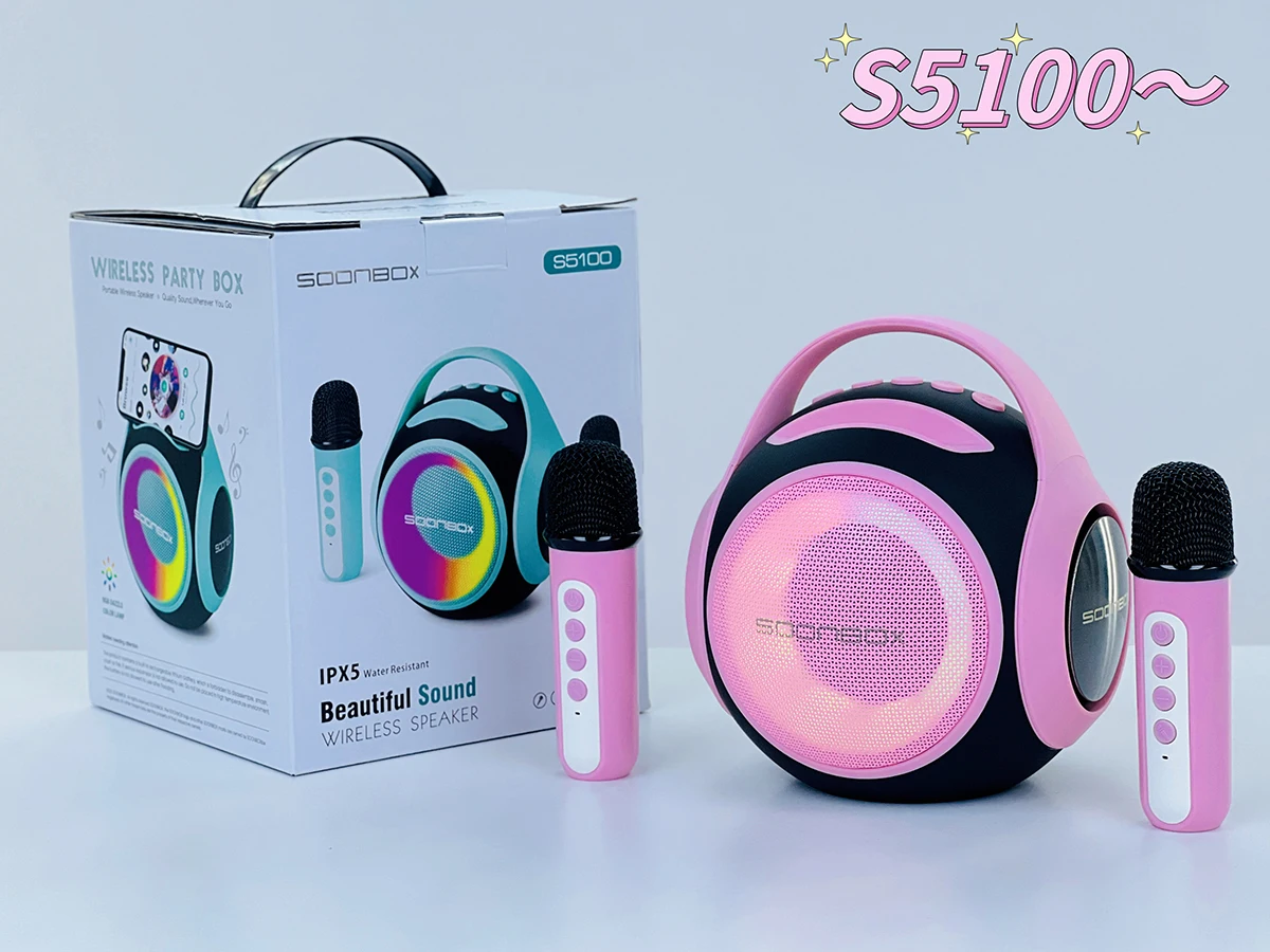 High Quality S5100 Soundbar IPX5 Waterproof Portable Microphone Sound Box Karaoke Wireless Speaker Dj Speakers