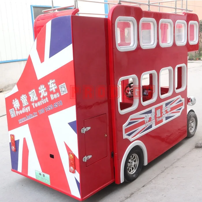 China factory double decker sightseeing bus for kids family ride