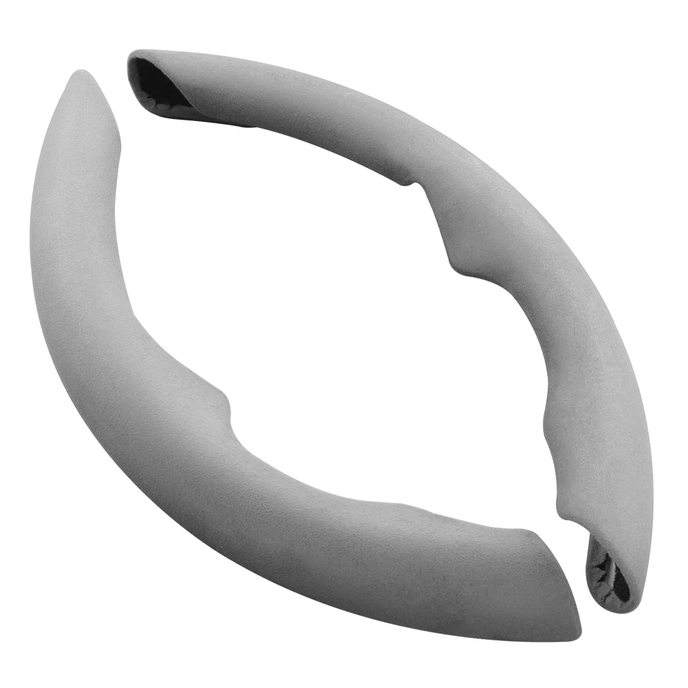 Аксессуары для интерьера, черные замшевые чехлы на руль алькантары, подходят для VW