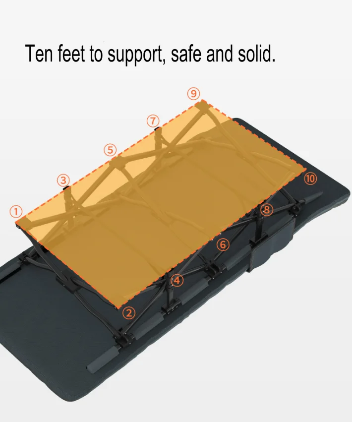 Hot Selling Portable Metal Single Easy Carrying Foldable Comfortable