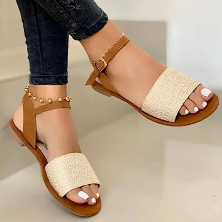 Simple flat sandal hot sale