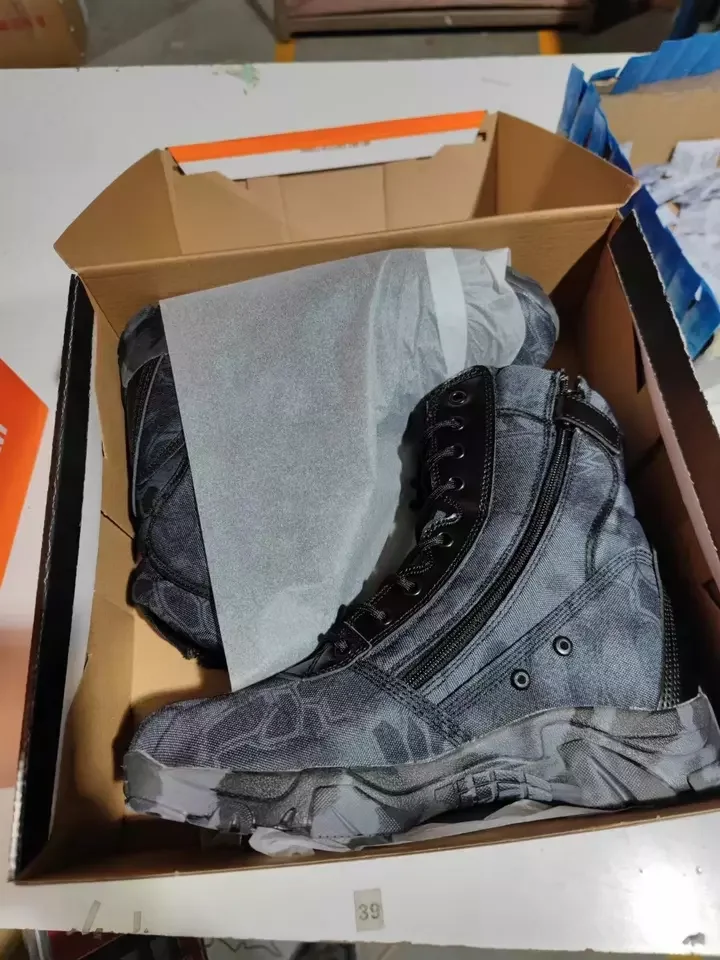 Высокие тактические ботинки из волокна для активного отдыха Походов