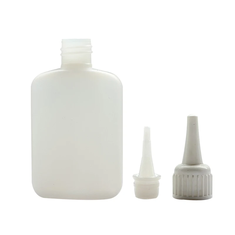 50g HDPE plastic cyanoacrylate adhesive instant glue dropper bottle