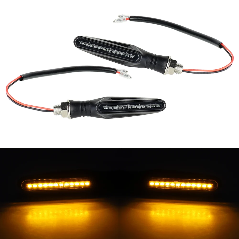 Universal Amber LED Motorcycle Turn Signal Light Indicator 12 SMD Led Flasher for Motorcycle