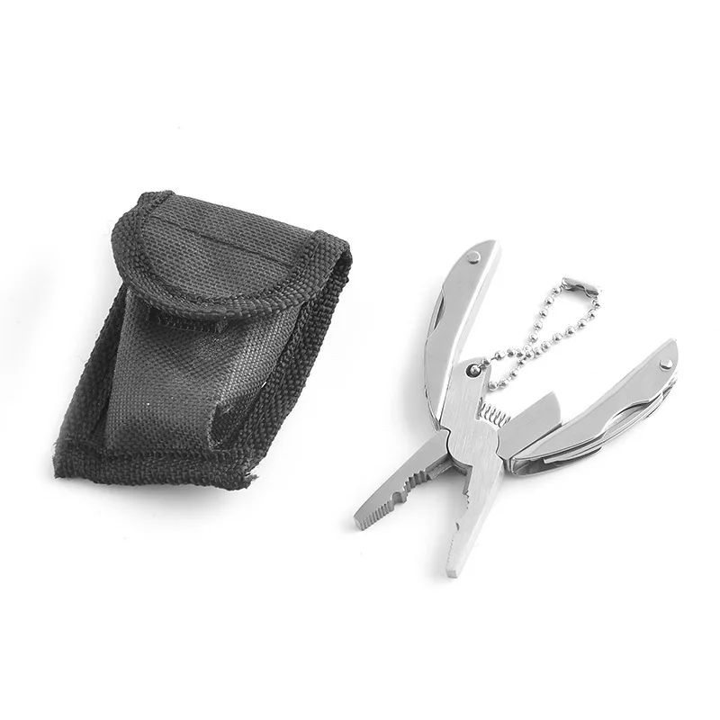 Promotion Outdoor Portable Multitool Folding Plier Knife Key Chains