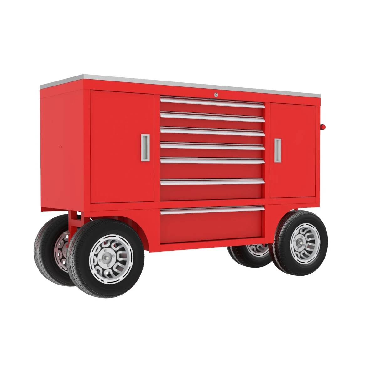 Jzd Custom Pit Box Rolling Portable Racing Toolbox Worktop Pit Carts