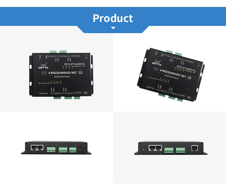 Ethernet Rs485 Converter Modbus Rtu To Modbus Tcp E810-dtu(4rs1e) Rs422 ...