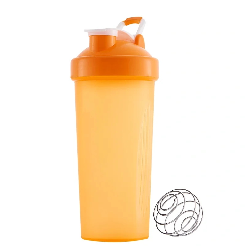 Custom Logo Color 600ml  BPA Free Loop Top Water Sport Nutrition Protein Plastic  Mixer Ball Supplements Gym