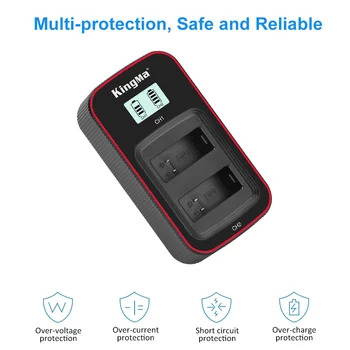KingMa GP11 1170mah Li-ion Battery and Charger Set for GoPro Hero 9/10/11/12 Cameras Battery detail image