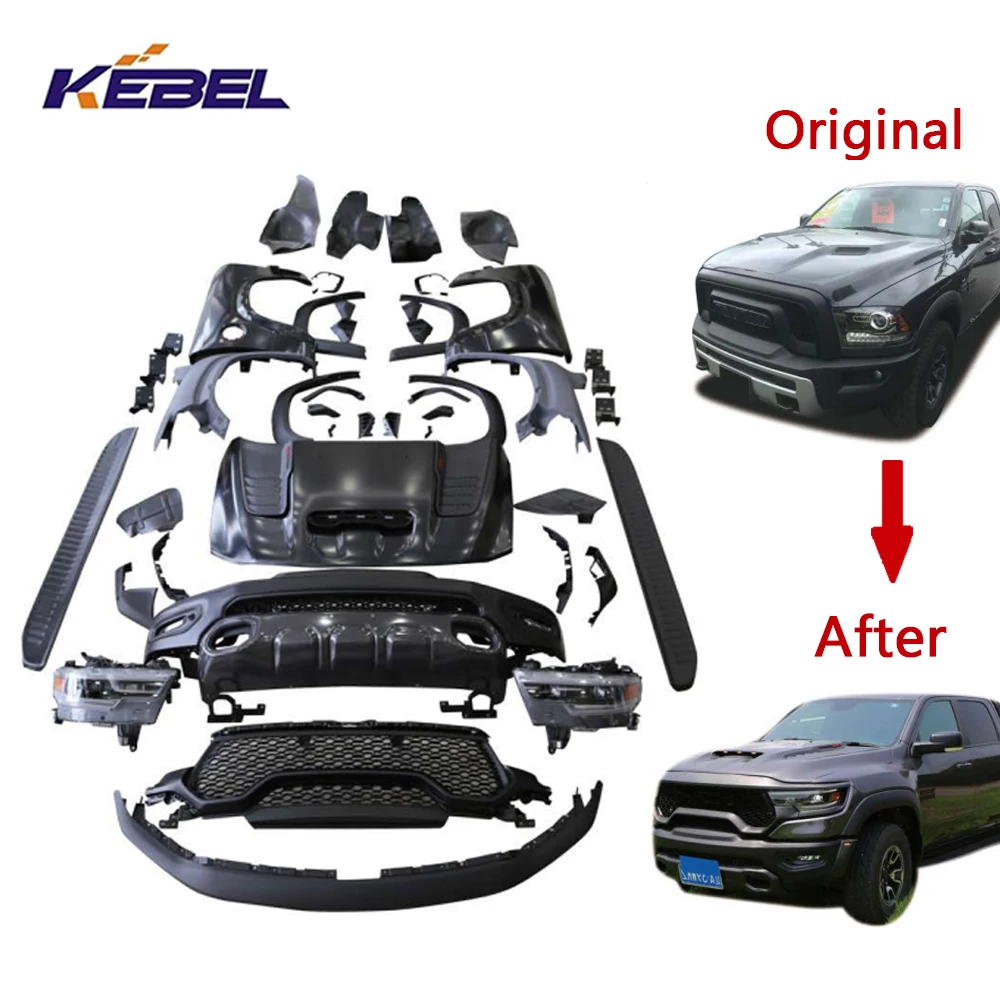 Hot Selling and Good Price Wide Body Kit for ram 1500 2013-2018 Upgrade to ram 1500 TRX Mod