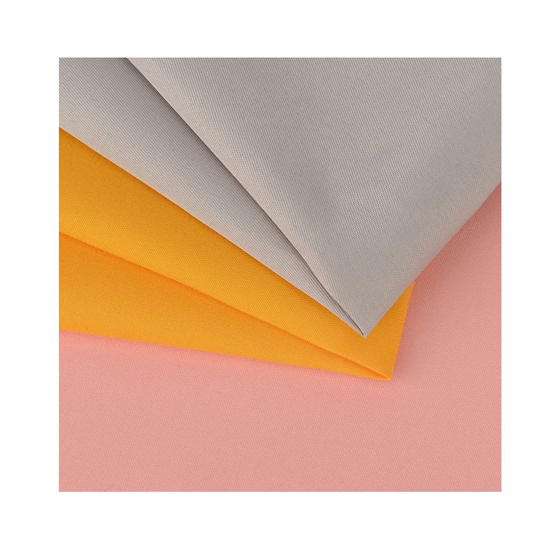 Soft and thick 100% Polyester twill Peach skin fabric for Oxford bag