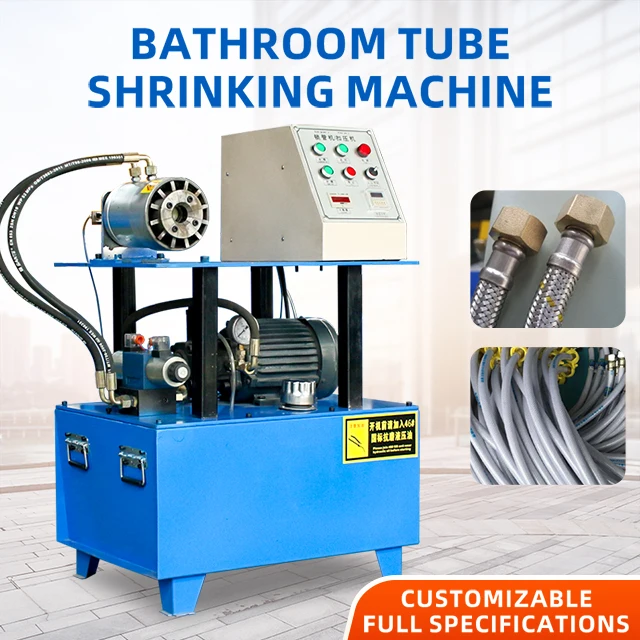 Wanrun Compression Machine Stainless Steel Braided Inner Tube Chrome Brass Fitting Flexible Shower Hose Crimping Machine