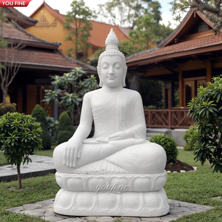 Garden Stone Marble Buddha Statue