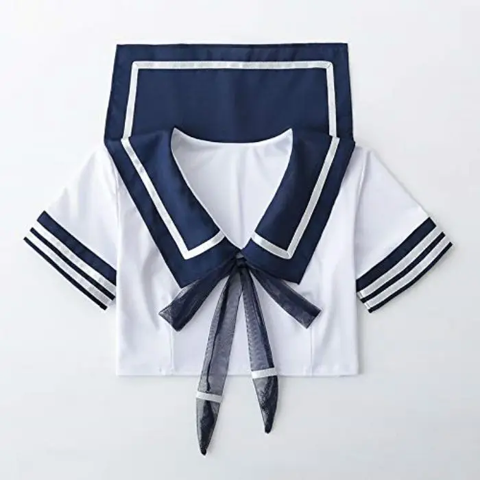 Sexy Navy Blue Lingerie Female Jk Uniform Cosplay Japanese Sailor Soft ...