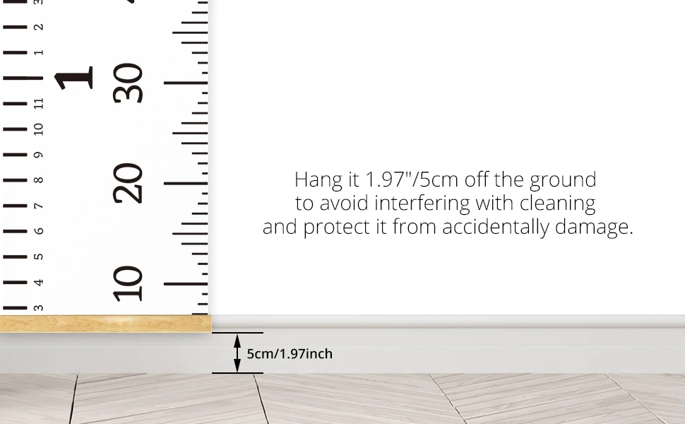 Custom Children Height Chart Wood Growth Chart On Canvas Buy Children