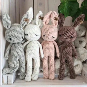 Wholesales Baby Crochet Sheep Amigurumi 100% Handmade Bunny Toys