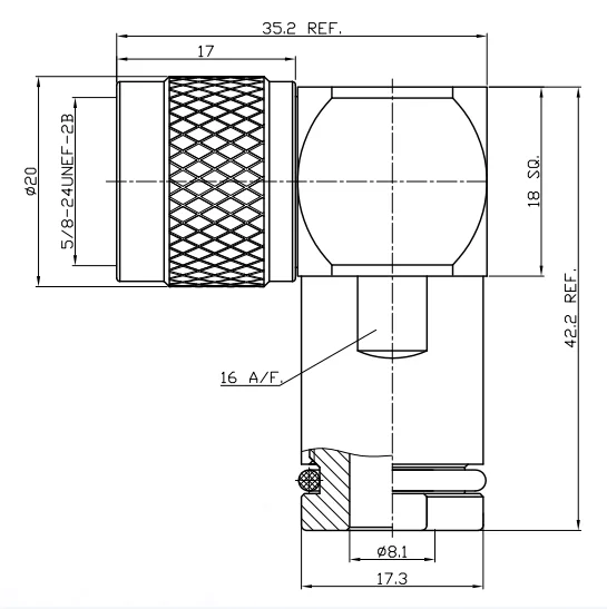 a male clamp for lmr300 cable-5