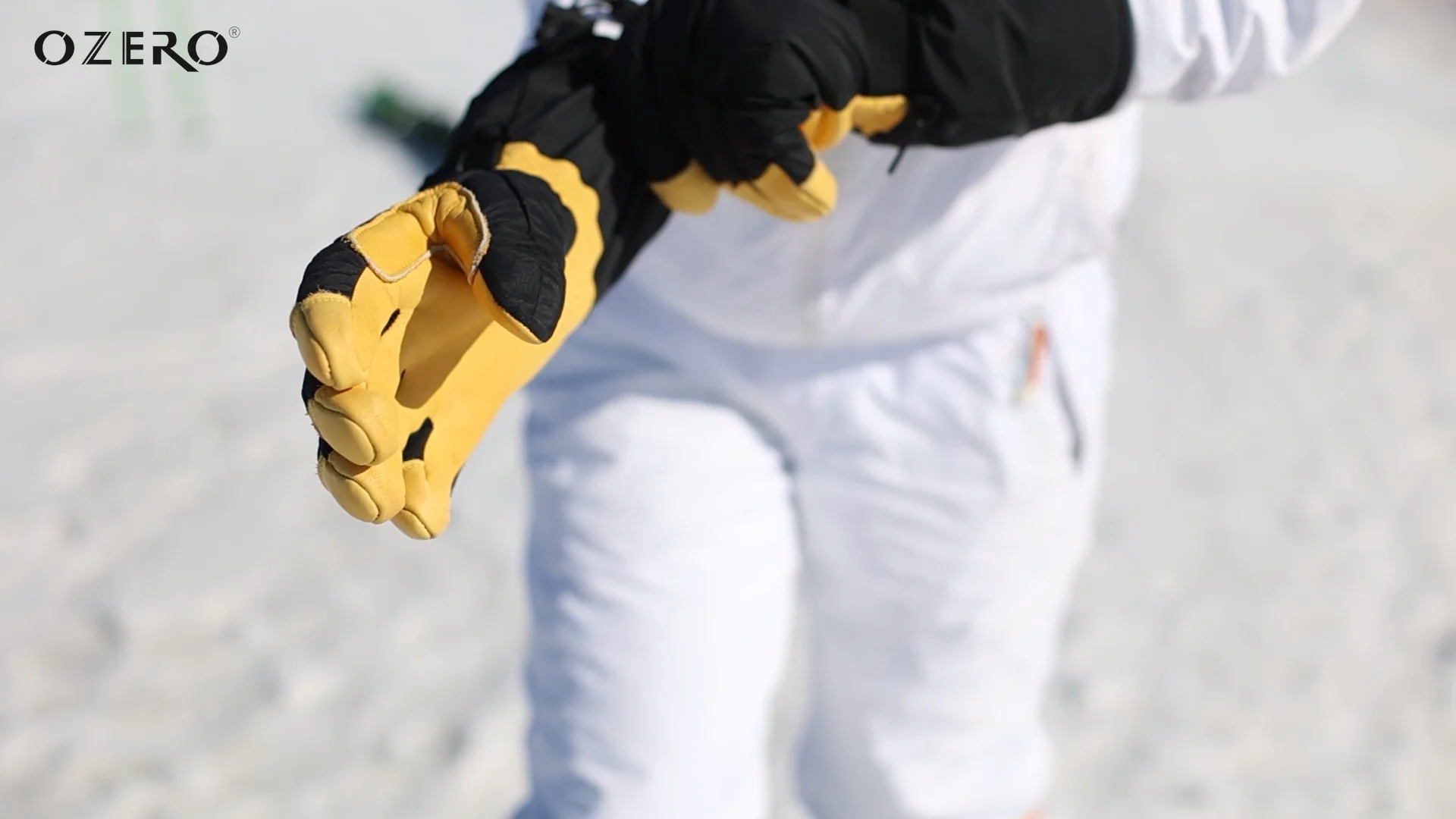 Ozero Custom Logo 40f Outdoor Winter Waterproof Cowhide Leather