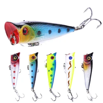 5cm-4.9g Topwater Hard Fishing Lure Saltwater Artificial Bait Popper Plastic and ABS Material for Ocean Boat River Fishing – Popper – view 5