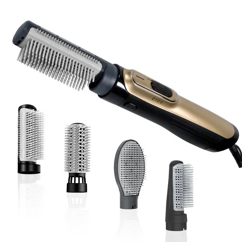 2020 New Ideal Salon Hair Equipment 7 in 1 Multi-function Electric Brush Hair Styler Detachable Hair