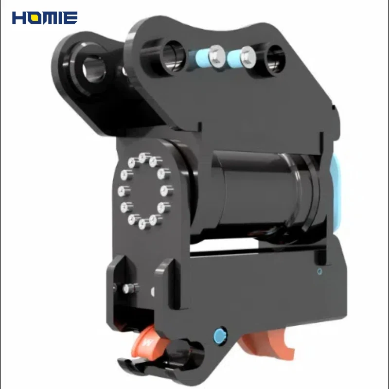 Quick Hitch Mini Excavator Attachments Tilting Quick Hitch Coupler 1.7-8 Ton Powertilt