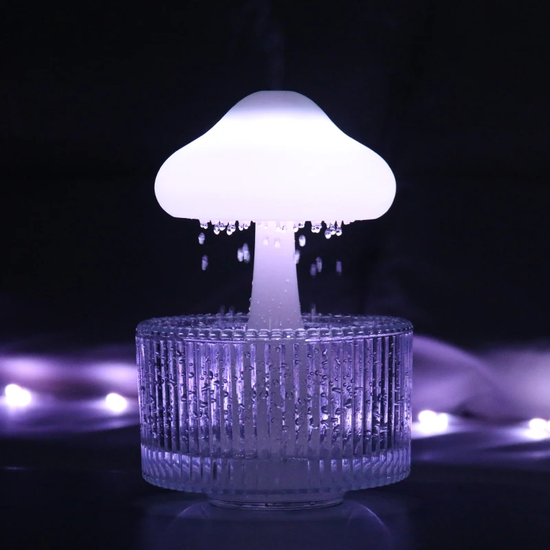 Meditation Aid Yoga Sleeping White Noise Wood Humidifier Usb Humidistat Electric Colorful Led Night Light Humidificador De Aire