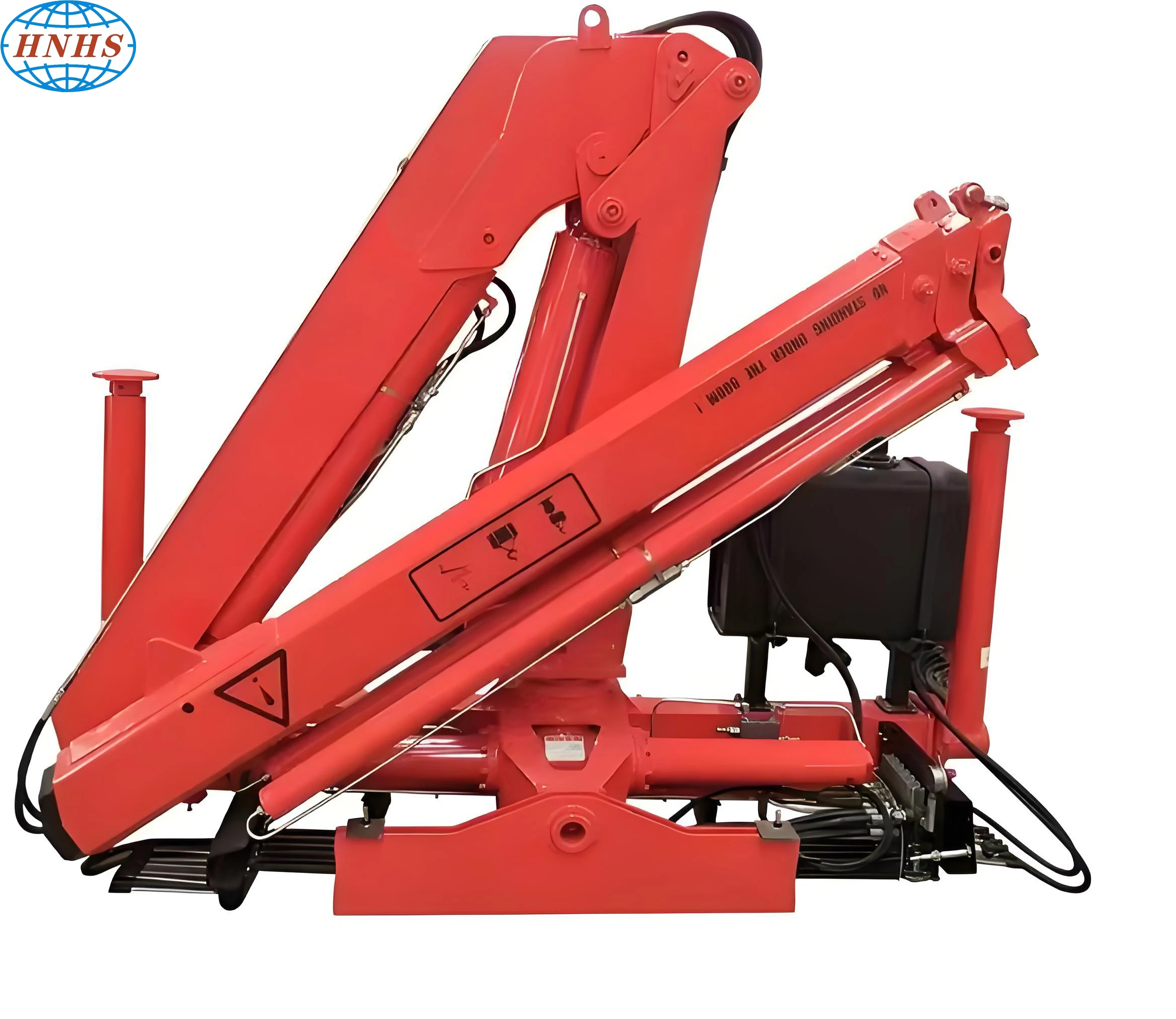 Huasui low-cost high quality construction machinery folding 4 tons crane hydraulic folding arm vehicle crane-122068