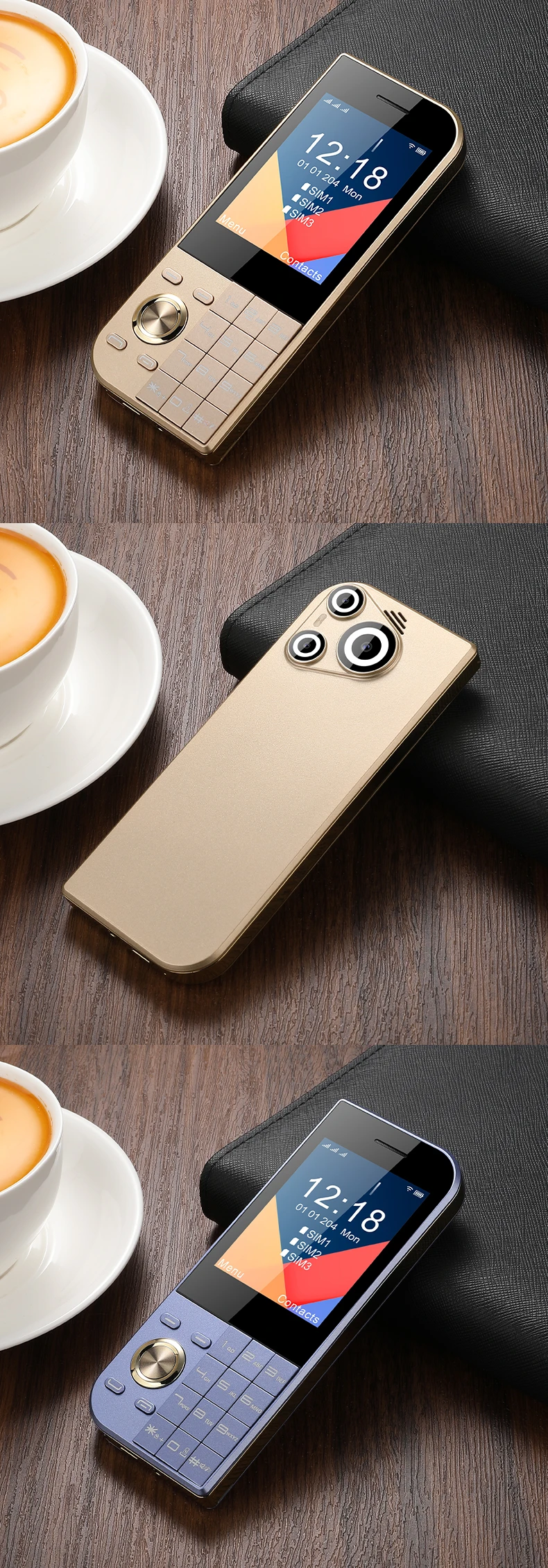 2025 New Feature Phone 3 SIM 2.8 Inch for nokia 7610 Senior Phone Keypad Big Button Senior Phone Global Version OEM ODM