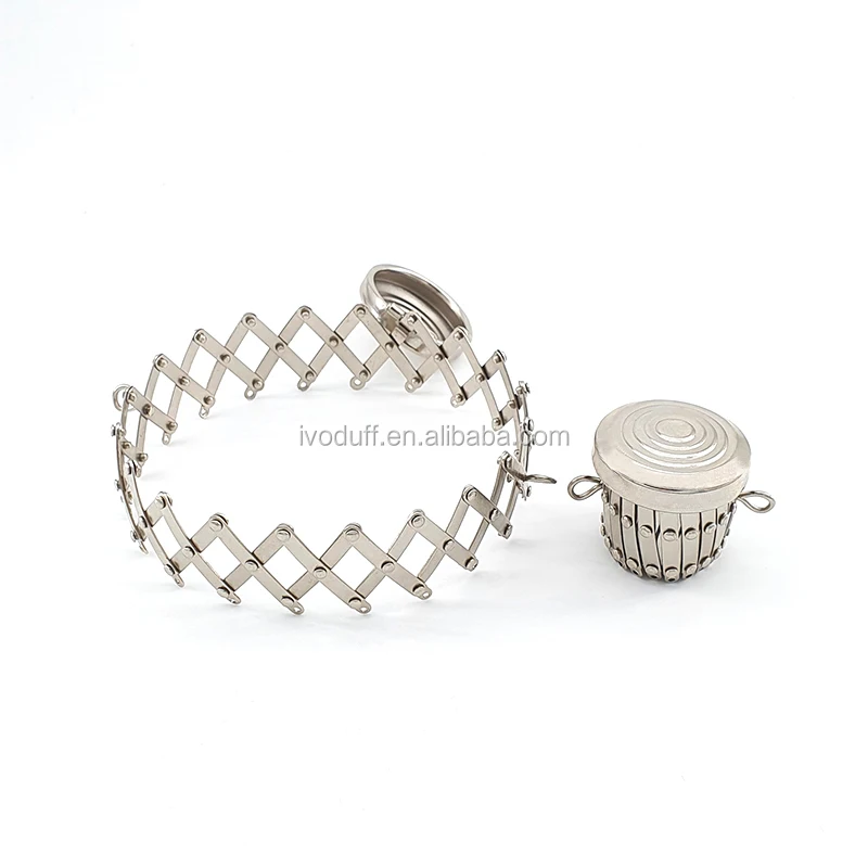 Metal Expandable Handbag Purse Frame Kiss Lock Clasp Bag Clutch Frame