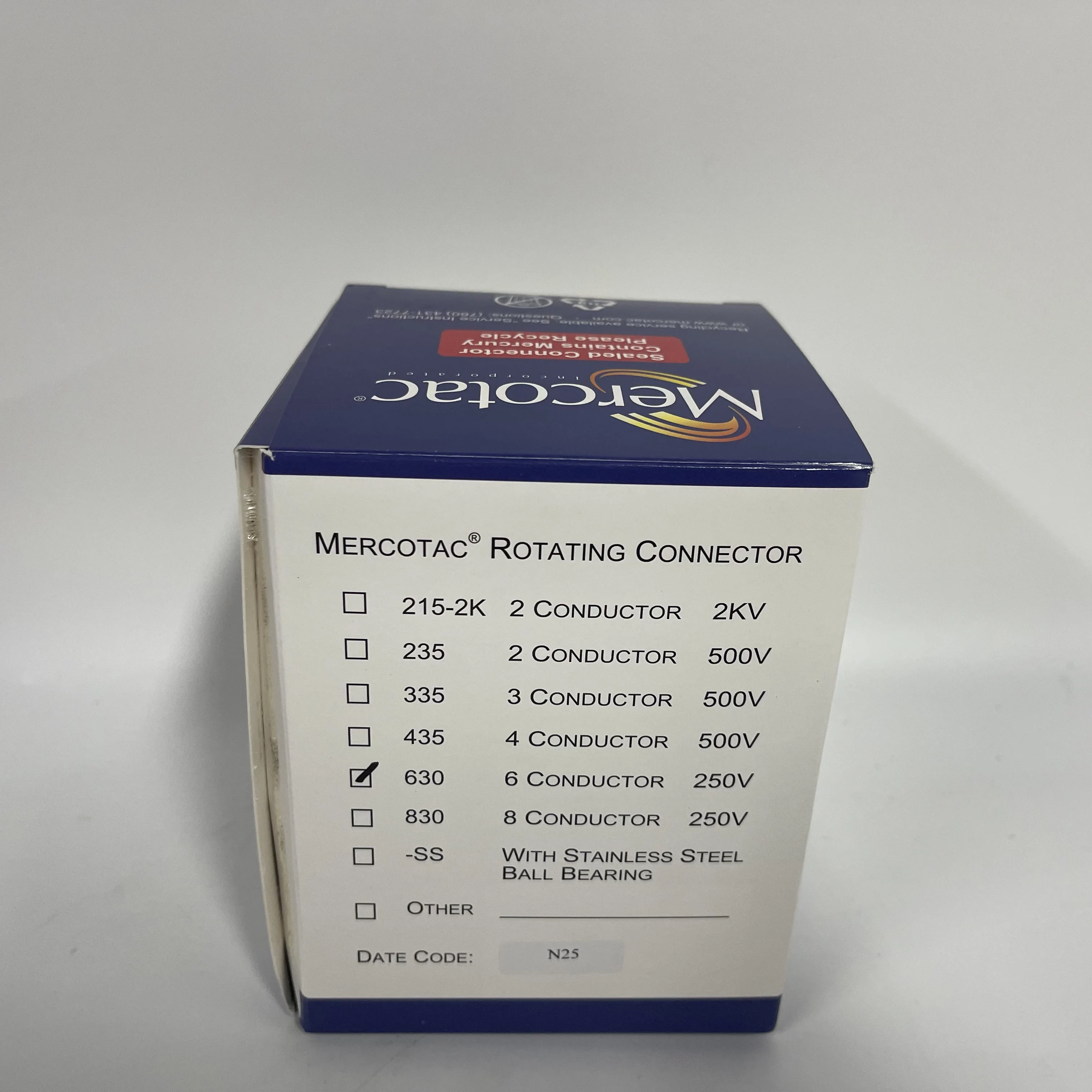 MERCOTAC Rotating Connector 630 6 Conductor 250V 