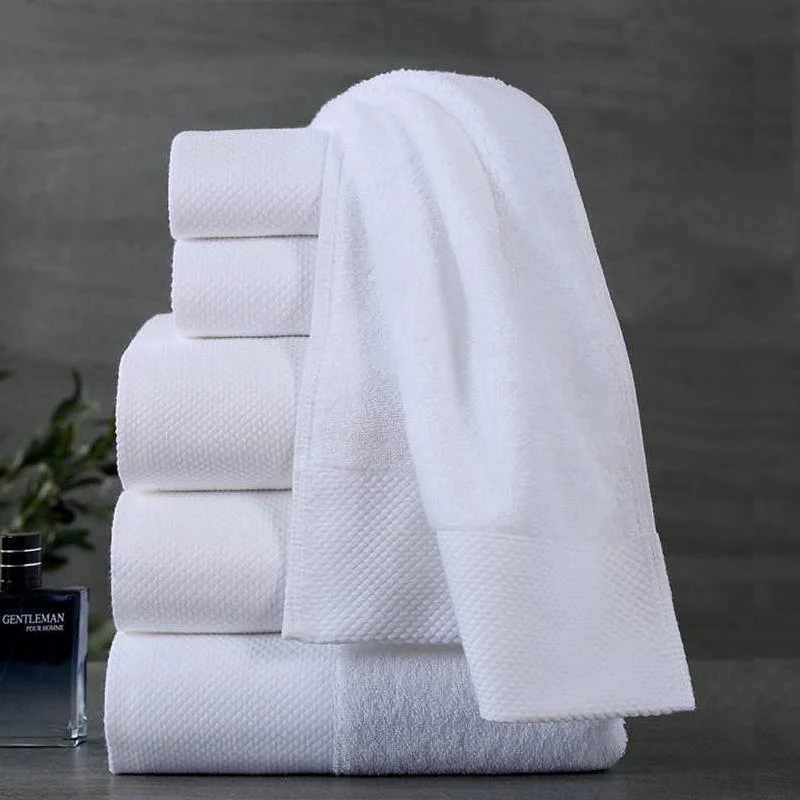 Hotel special white hotel cotton absorbent thickening beauty salon face towel bath towel