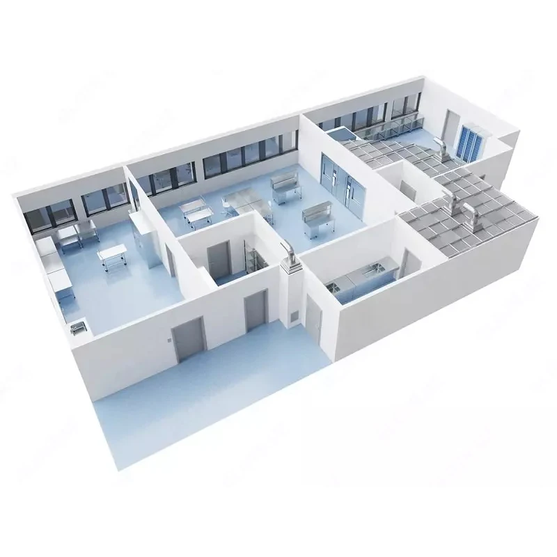 HUAAO Modern Modular Turnkey Cleanroom Project Supplier for Hospital Operating Theaters GMP Standard Fireproof Features ISO