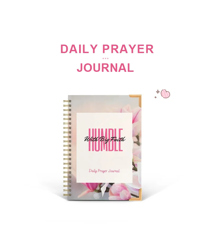 Professional Factory Book Printing Services Planner Notebook Printing Custom Cover logo Diary Prayer Journal manufacture