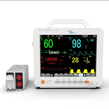 PM12H Portable Multi Parameter 12.1-Inch TFT Color LCD Display Screen Patient Monitor